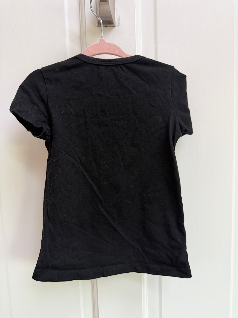 Girls 4 Black 'Hot Mess' Graphic Tee Gold Script Short Sleeve Top Shirt Blouse - Picture 5 of 5
